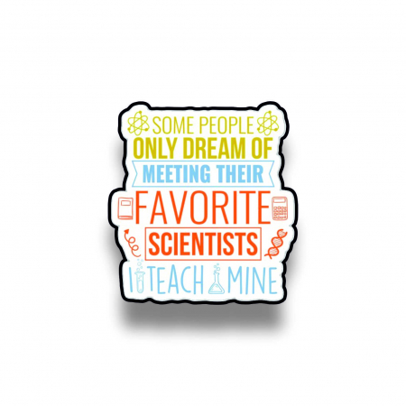 Insigne/Brose - Insigna personalizata cu brosa I teach my favourite scientists