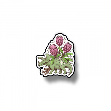 Insigne/Brose - Insigna personalizata cu brosa Triceratops