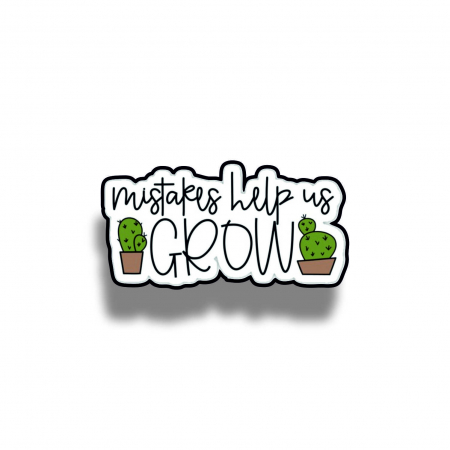 Insigne/Brose - Insigna personalizata cu brosa Mistakes help us grow plants