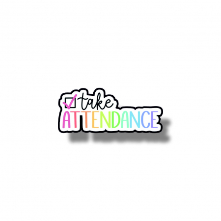 Insigne/Brose - Insigna personalizata cu brosa Take attendance