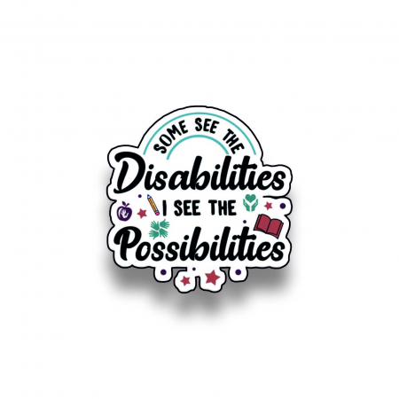 Insigne/Brose - Insigna personalizata cu brosa Some see the disabilities