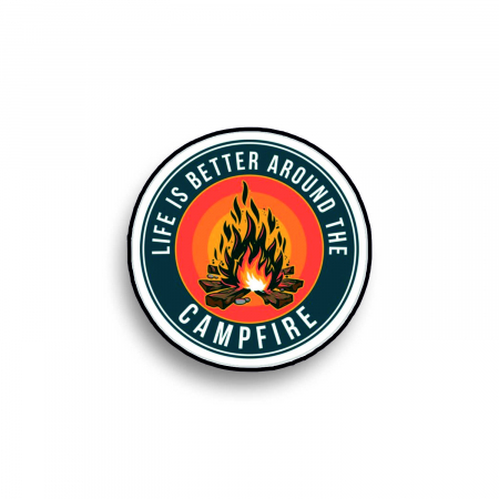Insigne/Brose - Insigna personalizata cu brosa Campfire