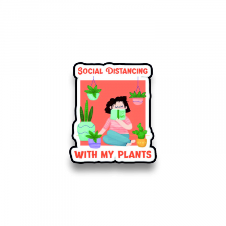Insigne/Brose - Insigna personalizata cu brosa Social distancing