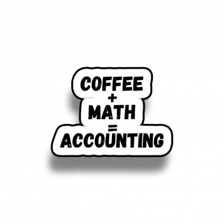 Insigna personalizata cu brosa Coffee plus math
