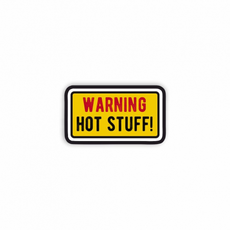Insigne/Brose - Insigna personalizata cu brosa Hot stuff