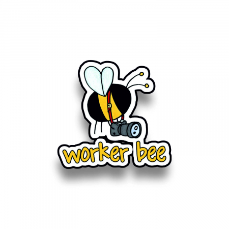 Insigne/Brose - Insigna personalizata cu brosa Worker bee