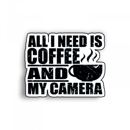 Insigne/Brose - Insigna personalizata cu brosa Coffee and camera