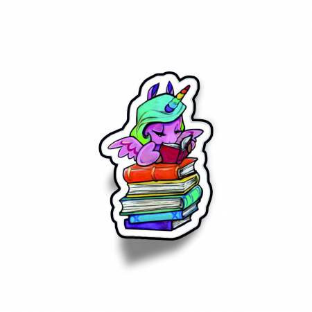 Insigne/Brose - Insigna personalizata cu brosa Unicorn Reader