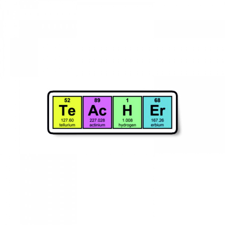 Insigne/Brose - Insigna personalizata cu brosa Teacher tabel