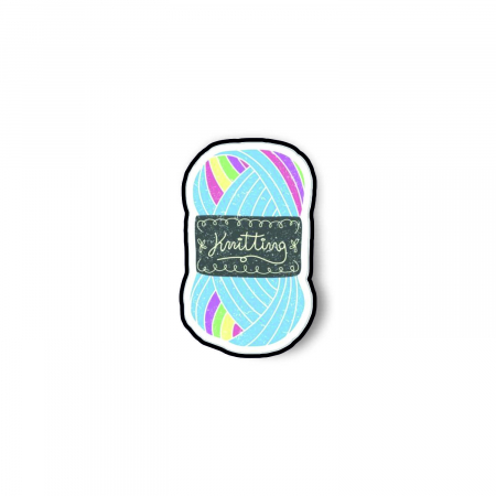 Insigne/Brose - Insigna personalizata cu brosa Knitting
