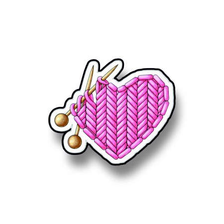 Insigne/Brose - Insigna personalizata cu brosa Yarn love