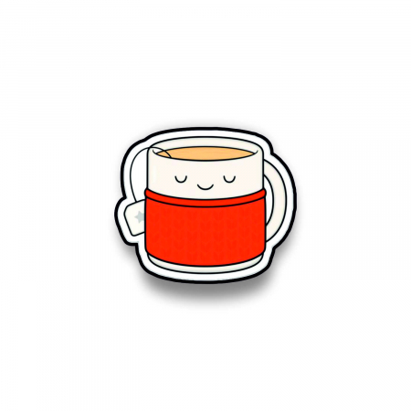 Insigne/Brose - Insigna personalizata cu brosa Tea wearing yarn
