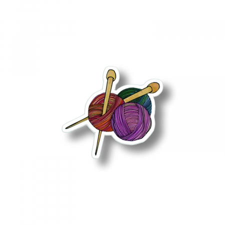 Insigne/Brose - Insigna personalizata cu brosa Yarn purple