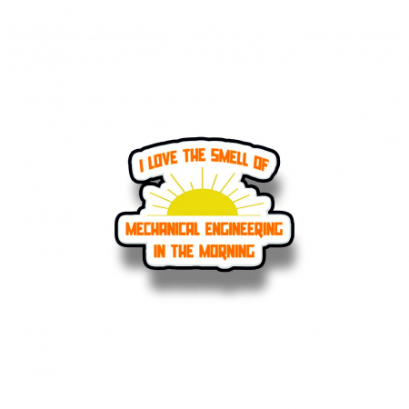 Insigne/Brose - Insigna personalizata cu brosa I love the smell of mecanical engineering