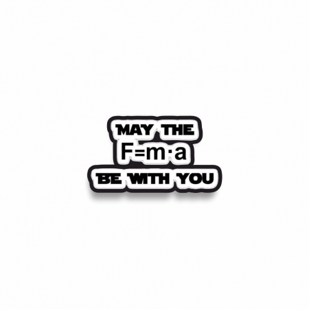 Insigne/Brose - Insigna personalizata cu brosa May the force