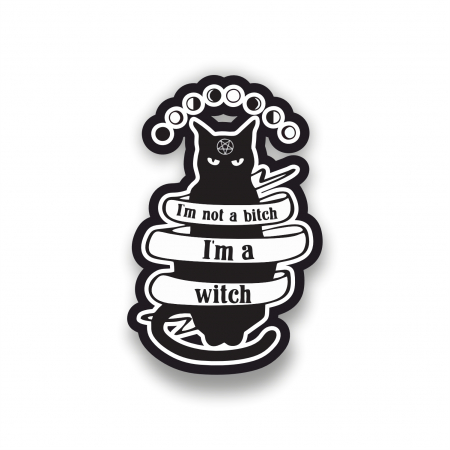 Insigne/Brose - Insigna personalizata cu brosa I`m a witch