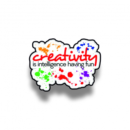 Insigne/Brose - Insigna personalizata cu brosa Creativity