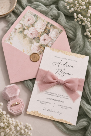 Invitatii nunta - Invitatie de nunta Blush Garden