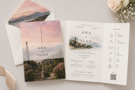 Invitatii nunta - Invitatie de nunta Panorama Reveal