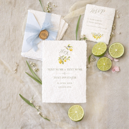 Invitatii nunta - Invitatie de nunta Lemon