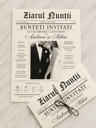 Invitatii nunta - Invitatie de nunta Ziarul Nuntii