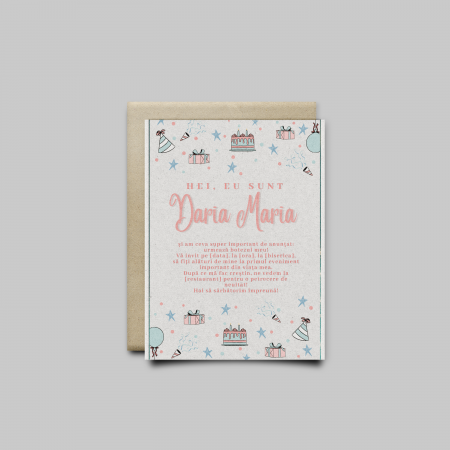 Articole botez - Invitatie nunta personalizata Golden Crown