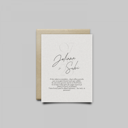 Articole nunta personalizata - Invitatie nunta personalizata Majestic Pearl
