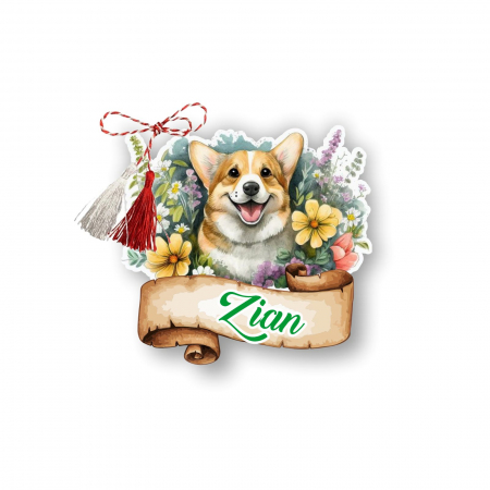 Martisor handmade model Corgi