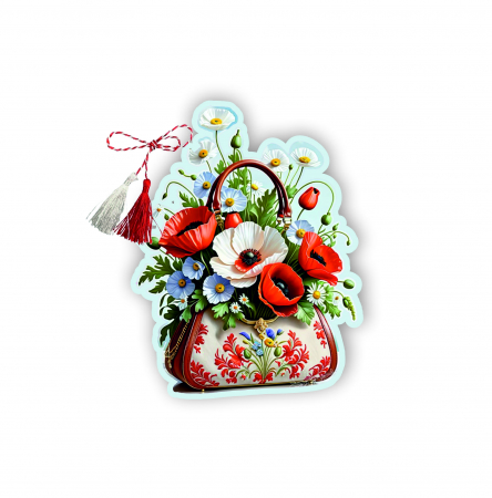 Martisoare - Martisor handmade model Maci
