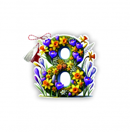 Martisoare - Martisor handmade model 8 Martie narcise