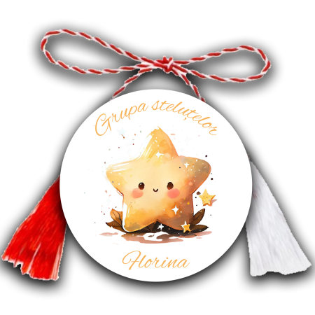 Martisoare - Martisor personalizat cu nume Grupa stelutelor