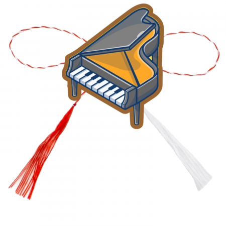 Martisoare - Martisor handmade pian