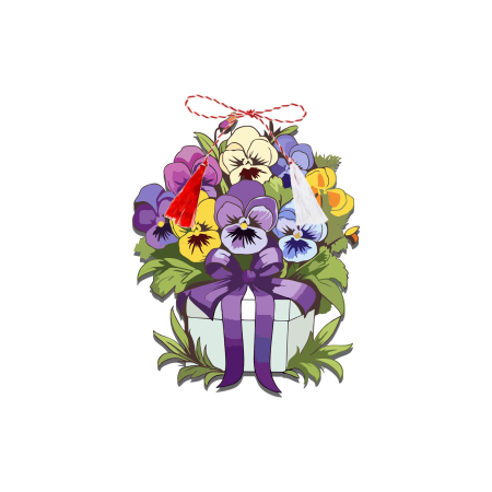 Martisoare - Martisor personalizat Panselute