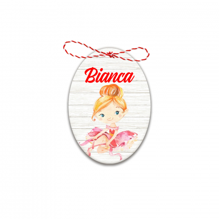 Martisoare - Martisor handmade cu nume balerina blonda