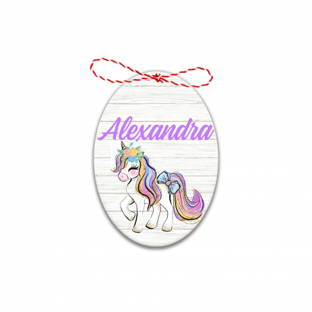 Martisoare - Martisor handmade cu nume unicorn