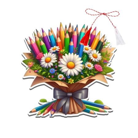 Martisoare - Martisor personalizat buchet creioane