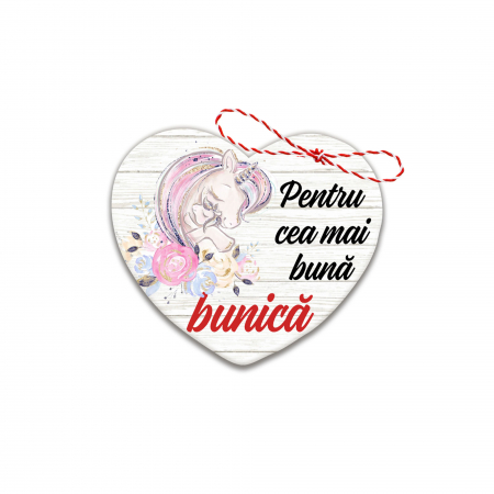 Martisoare - Martisor handmade pentru cea mai buna bunica model unicorn