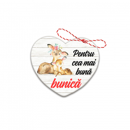 Martisoare - Martisor handmade pentru cea mai buna bunica model caprioara