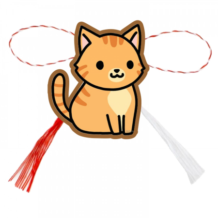Martisoare - Martisor handmade pisica