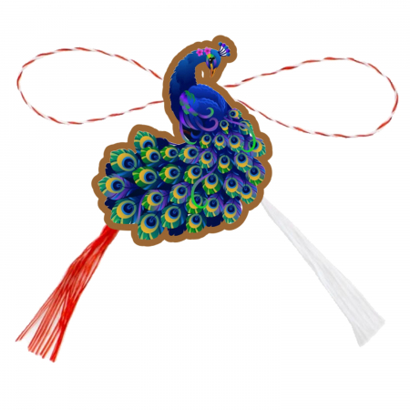 Martisoare - Martisor handmade paun
