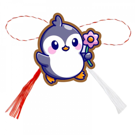 Martisor handmade pinguin