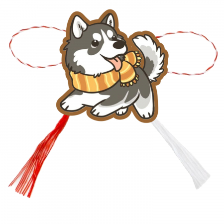 Martisoare - Martisor handmade husky