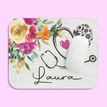 Mousepad-uri - Mousepad personalizat cu nume Stetoscop