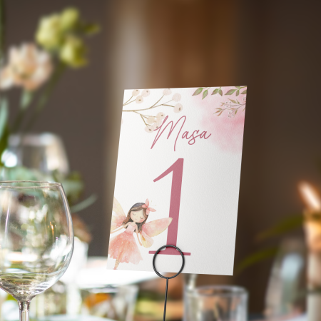 Numere de masă pentru botez - Numar de masa botez Enchanted Castle