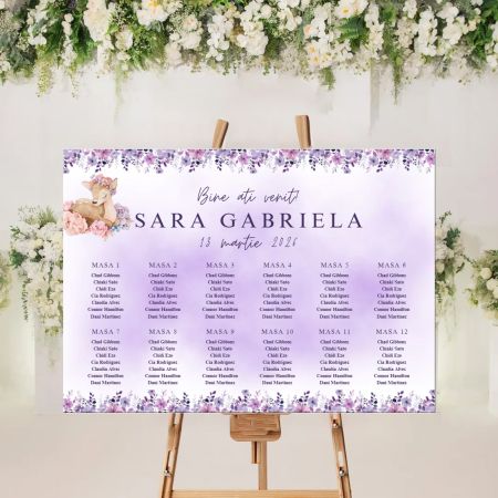 Opis de botez - Opis botez personalizat Baby Deer Charm