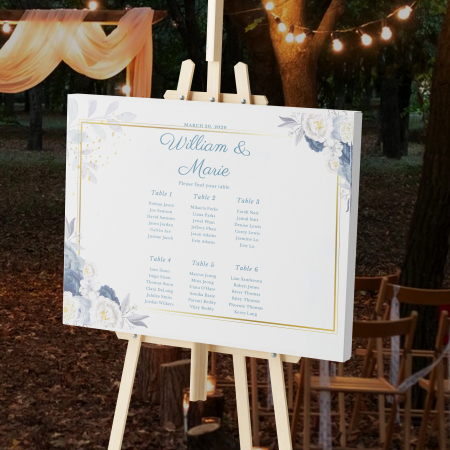 Opis- Asezare la mese - Opis- asezare la mese personalizat Timeless Romance