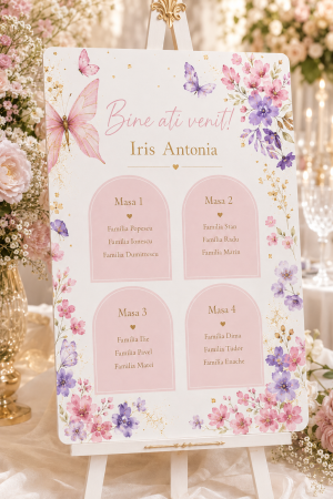 Opis de botez - Opis botez personalizat Baby butterfly
