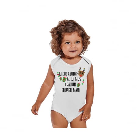 Body bebelusi personalizat cu mesaj de Craciun si nume [1]