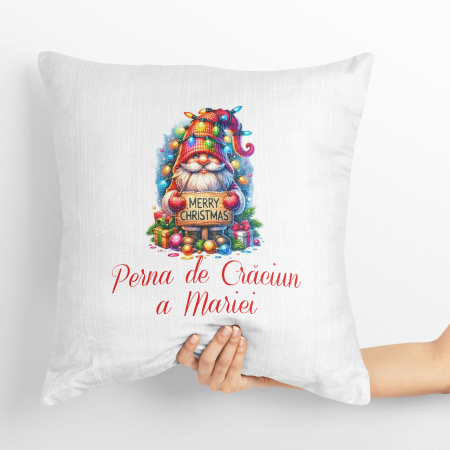 Perne personalizate - Perna personalizata de Craciun Gnom