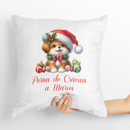 Perne personalizate - Perna personalizata de Craciun Catel